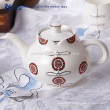 Chinese Style Cheongsam Pattern Oriental Tea Pot, Hot Sale Antique Ceramic Tea Set